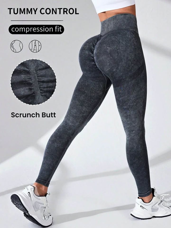 leggins for women - push Up - gris